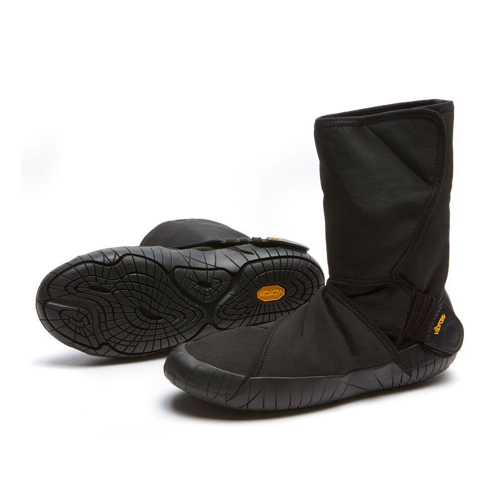 Vibram Furoshiki Mens New Yorker Mid - Boots Black - RAE763145